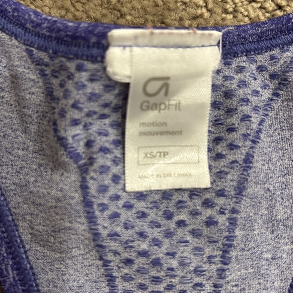 GAP Women's Blue Racerback Tank - Picture 2 of 4